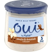Oui by Yoplait French Style Vanilla & Chocolate Whole Milk Yogurt, 5 OZ Jar