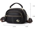 thumbnail image 7 of Bousalutend Crossbody Bag,Classic Multifunctional Compartments Adjustable Wide Shoulder Strap Leather Crossbody Bag, 7 of 7