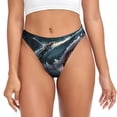 thumbnail image 1 of Balery Wave Chain Shark Tangas de Algodón para Mujer con Estampado – Ropa Interior Sexy, Transpirable, G-string-Large, 1 of 6
