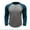 Blue, variant on Men's Long-Sleeve Raglan Muscle T-Shirt Soft Gym Wear for Bodybuilding and Casual Pullover Tops White