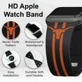 thumbnail image 2 of Texas HD Stripes Logo Unisex Watch Band for Apple Watch, 42/44/45/49mm(46mm Series 10) Long by Affinity Bands, 2 of 3