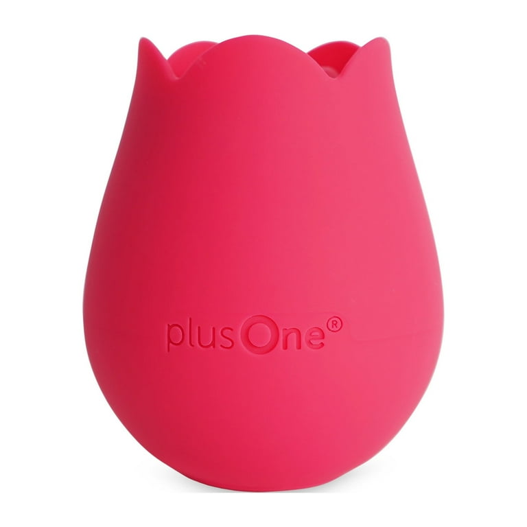 plusOne Clitoral Stimulating Rose Vibrator with USB Charging Cable, 10  Pulsing Settings, Waterproof
