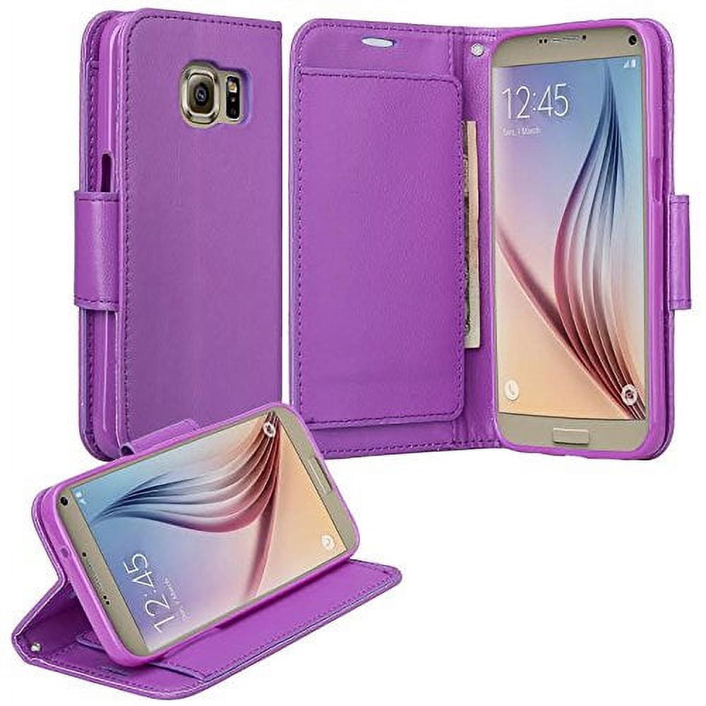 SumacLife Portfolio Design Wallet Case Specifically Designed for Samsung Galaxy S7