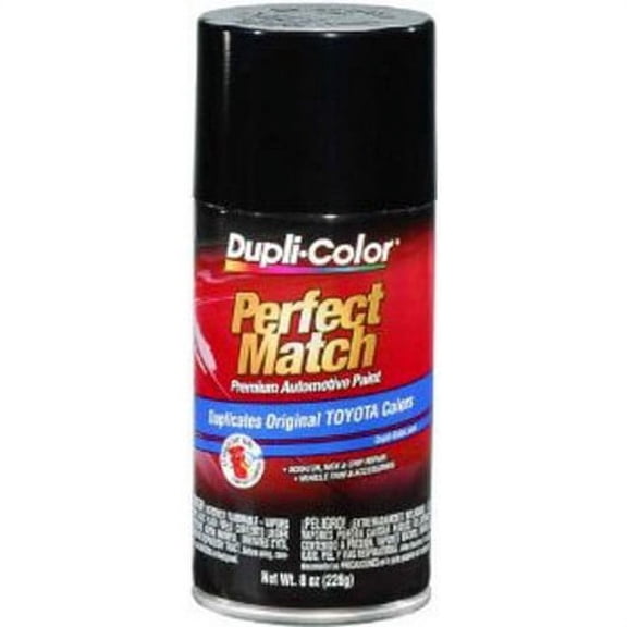 Duplicolor BTY1566 Perfect Match Automotive Paint, Toyota Black Metallic, 8 Oz Aerosol Can