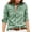 Green #134, variant on Faux Denim Shirt Women Chambray Jean Western Shirts Long Sleeve Button Down Tops, S