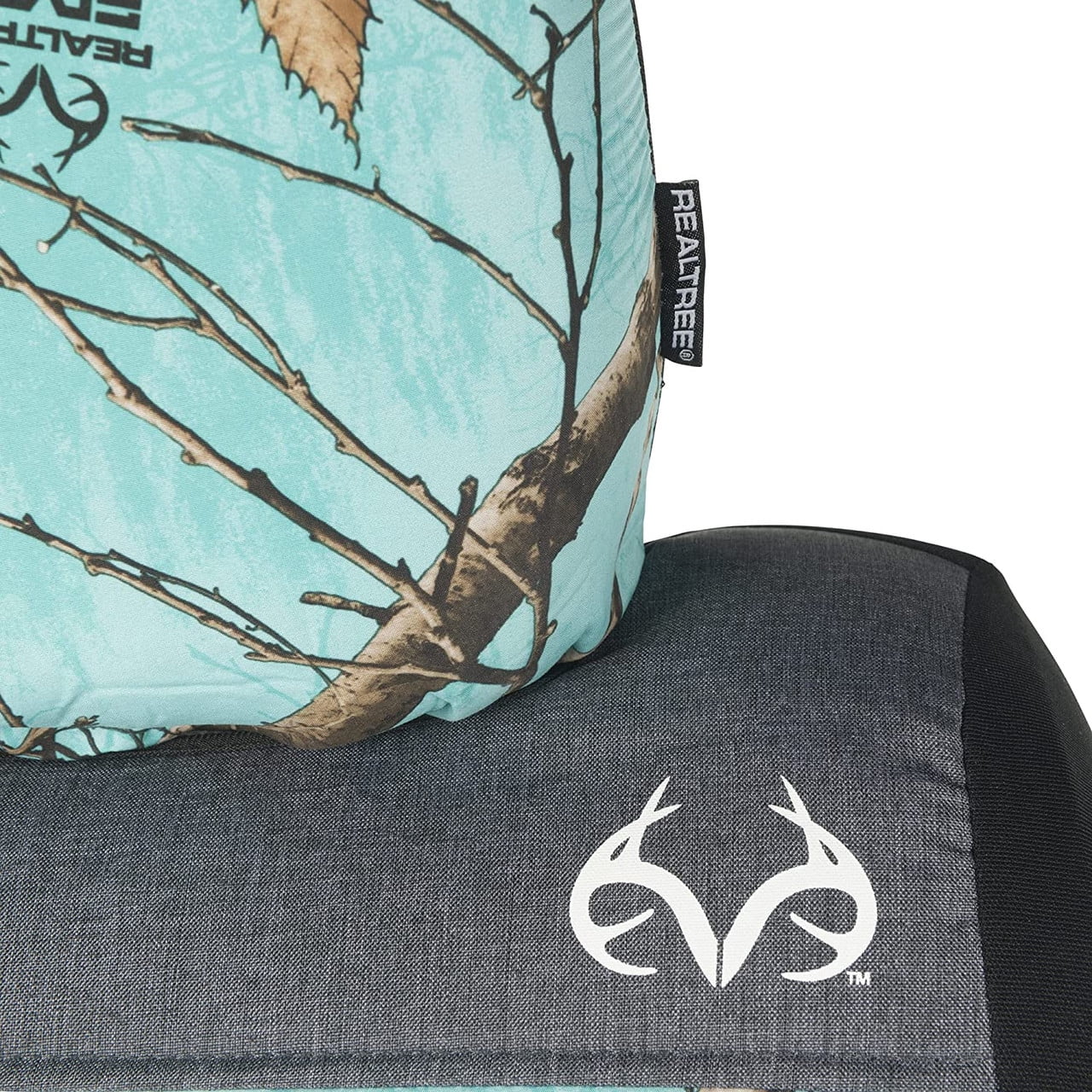 Realtree Edge Mint Camo Universal Low Back Bucket 2-PC Seat Cover set for Cars, Trucks and SUVs