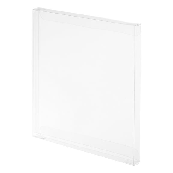 Uxcell Plastic Retail Boxes, Gift Box with Protecting Film, for Candy Cookies Christmas Wedding Party Wrapping Clear 5.3"x0.5"x5.9"