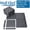 GRAY, variant on Well Fleet 58Pack Plastic Interlocking Deck Tiles, 12" X 12" Texture Plastic Interlocking Deck Tiles, Indoor/Outdoor Durable Plastic Flooring For Patios, Walkways, Pool Edges, Balconies