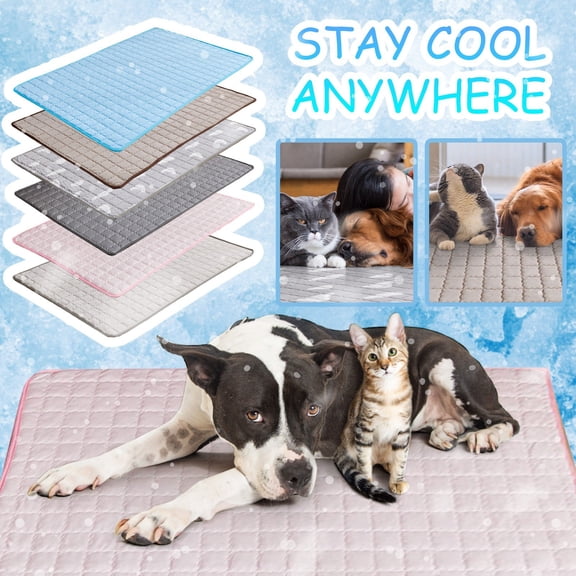35"*24" Dog Cooling Mat, No Need to Freeze Or Refrigerate This Cool Pet Pad Cat Mats- Keep Your Pet Cool, Machine Washable