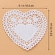 thumbnail image 3 of EeaseMX 250 manteles individuales de 10 cm con forma de corazón, resistentes al aceite, para decoración de mesa de boda, para hornear pasteles (blancos), 3 of 7