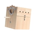 thumbnail image 4 of Casa de apareamiento para loros, caja de apareamiento para loros, jaula de madera para mascotas, nido de loros, de pájaro para canarios, , Colgando A colgando a la derecha, 4 of 8