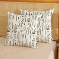 thumbnail image 4 of Floral Pillow Covers 20x20 Pack of 2 Botanical Herbs Wildflower Floral Plant Throw Pillow Cover Outdoor Decoration,Spring Summer Rustic Pillowcase Decorative Linen Cushion Case for Couch Sofa, 4 of 6