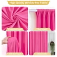 thumbnail image 2 of Cortinas de fondo PARTISKY de poliéster rosa intenso de 4 x 3 m, 2 of 7