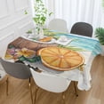 thumbnail image 5 of Qxltty Coconut Orange Slice Square Tablecloth 60×90in Thick Wrinkle Resistant Heat Proof Durable Table Cover for Dining Table, 5 of 9