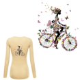 thumbnail image 4 of Apliques termoadhesivos para niña en bicicleta, parches de transferencia de calor, impresión DIY, 4 of 5
