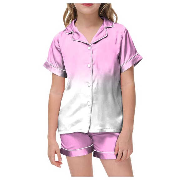 XZNPDUCQ Girls's 2 Piece Summer Beach Set Short Sleeve Tee with Elastic Waist Short SetsSet kids For 6 12 18 24 Months 2T 3T 4T 5T Dailywear White，6-7 Years