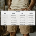 thumbnail image 3 of YLSDY Men's Summer Solid Outdoor Cargo Shorts, Elastic Waist Stylish Design, 5 Inch Breathable Casual Shorts with Side Pockets Khaki S, 3 of 5