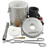 GONGYI 6KG Propane Jewelry Casting Kit, Stainless Steel Furnace, Includes Crucible & Tongs