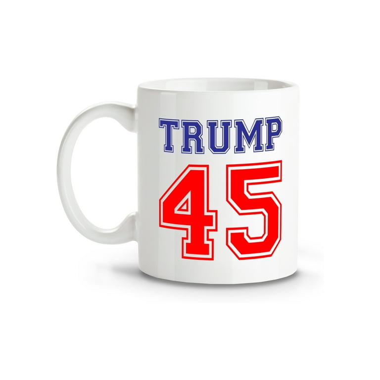 CafePress - With Fight Win Donald Trump Mug - 11 oz Ceramic Mug - Novelty  Coffee Tea Cup 