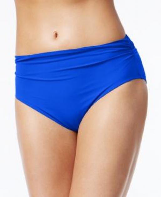 royal blue high waisted swim bottoms