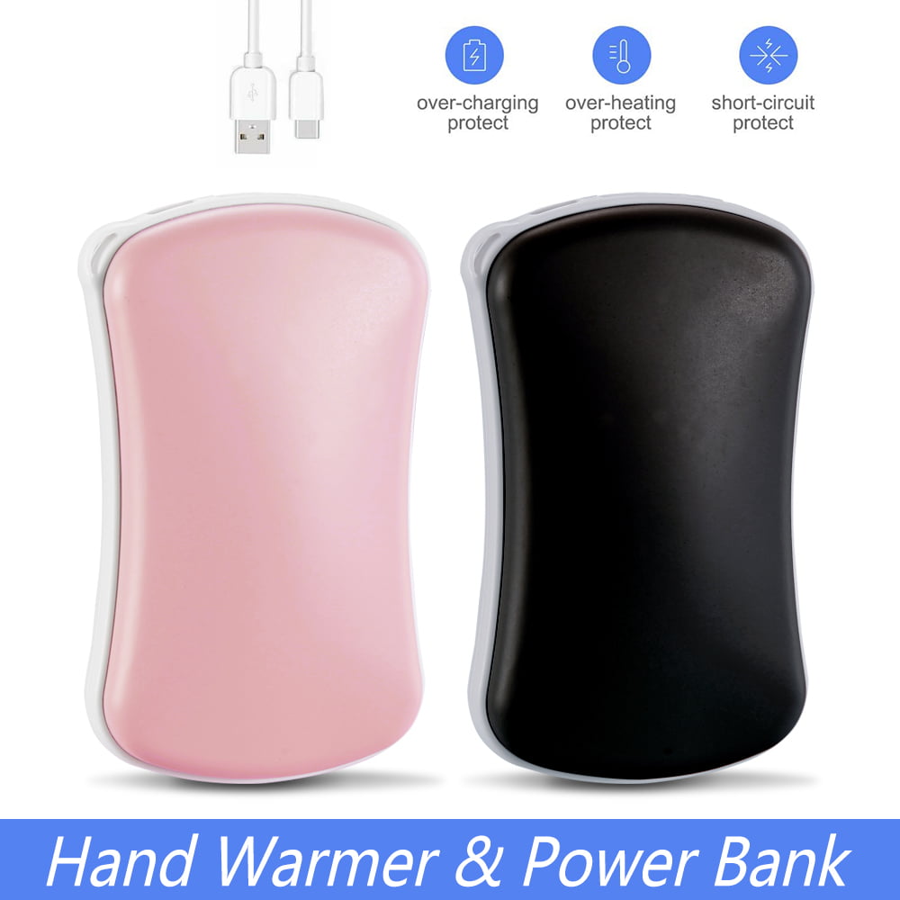 2 in 1 Rechargeable 4000mAh Portable USB Electric Pocket Hand Warmer/Power Bank 