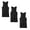 Black, variant on 3 PACK Men Tank Top Workout Athletic White/Black/Gray A-Shirts 100% Cotton Undershirt Ribbed Size:Large