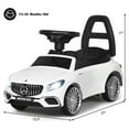 thumbnail image 2 of Gymax Licensed Mercedes Benz Kids Ride On Push Car Sliding Scooter w/Light&Music Blanc, 2 of 9