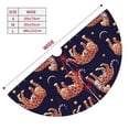 thumbnail image 3 of Picia Leopard Print Print Christmas Tree Skirt , Christmas Tree Skirt Ornaments for Merry Christmas Holiday Party Decorations Indoor Outdoor-36", 3 of 7