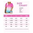 thumbnail image 5 of TIYOMI Plus Size Tie Dye Short Sleeve Strappy Shirts For Women 5X Tops V Neck Pullover Summer Tunics 5XL 26W 28W, 5 of 5
