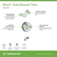 thumbnail image 4 of Symmons 599215Trm Birch Tub And Shower Trim Package - Chrome, 4 of 5