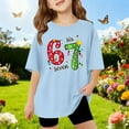 thumbnail image 2 of 67 shirt G'irls Summer Short Sleeve T Shirt Cute Cartoon Number Print Casual Top Tee Shirt For K'ids Youth, 2 of 3