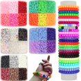 thumbnail image 2 of Kit para hacer pulseras JULIMAIDONG, 6500 unidades, cuentas de poni con accesorios, 2 of 7