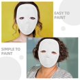 thumbnail image 3 of 6 pcs Blank Full Face Mask Hand-painted Full Facial Mask Party Mask Prop for DIY, 3 of 3