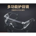 thumbnail image 2 of CLEAR SAFETY GOGGLES EYE PROTECTION GLASSES WORK MEDICAL INDUSTRIAL LABORATORY, 2 of 5