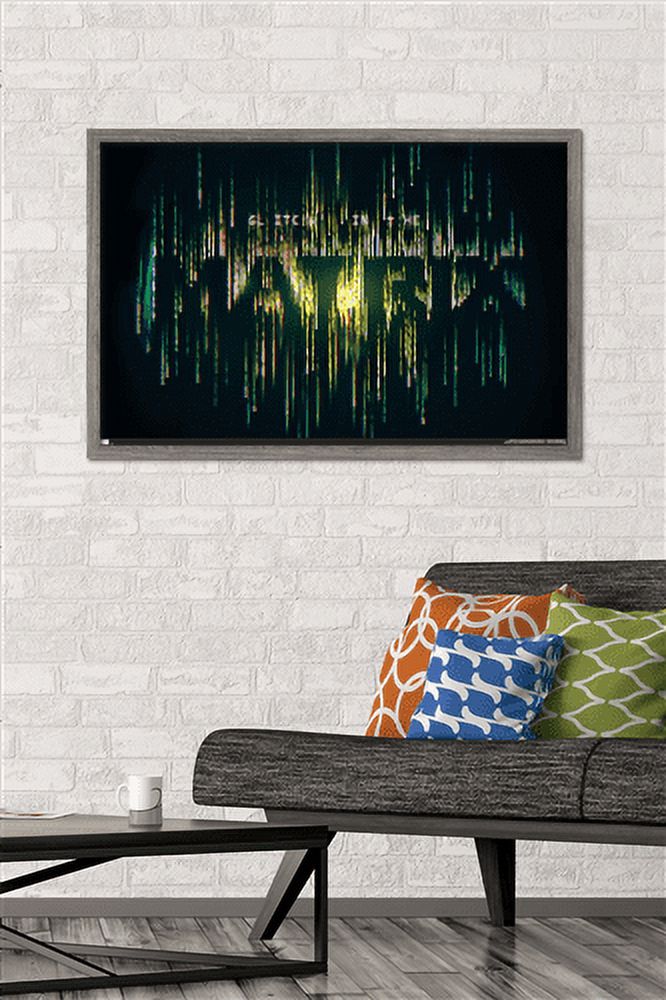 The Matrix: Resurrections - Glitch in the Matrix Wall Poster, 22.375" x 34", Framed