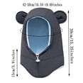 thumbnail image 2 of RXMEKW Thermal Scarf-In-One Windproof Hat for Toddlers And Kids With Ear Flaps For Winter Outdoor Activities In Grey, 2 of 3