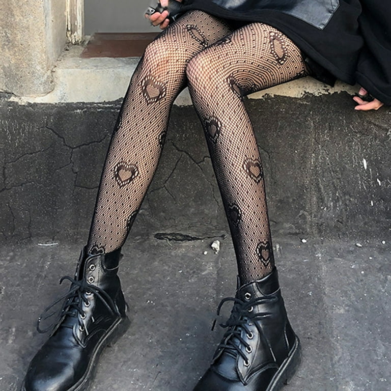 Women Patterned Tights Fishnet Floral Stockings Pattern Leggings