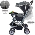 thumbnail image 2 of Carriola Reversible con Charola 3 Posiciones de Reclinado Toldo Plegable The Baby Shop, 2 of 5