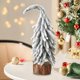 thumbnail image 5 of Puntoco Adorno colgante navideño con cabeza torcida para escritorio, árbol de Navidad con nieve que cae, regalo de decoración, 5 of 6