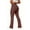 Brown, variant on High Waisted Cargo Pants Women, Stretch Yoga Flare Leggings Casual Workout Cargo Flared Pants with 4 Pockets