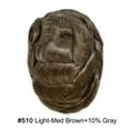 thumbnail image 4 of Lyricalhair Toupee for Men Durable Full PU Mens Toupee Human Hair Replacement System Black Brown Blonde Gray Hairpiece #510 Medium Light Brown with 10% Gray, 4 of 7