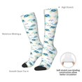 thumbnail image 4 of Fotbe Sea Turtle Calcetas Divertidas Estampadas para Hombre y Mujer, Calcetas de Algodón hasta la Rodilla para Caminar, Correr, Enfermería y Embarazo, 4 of 6