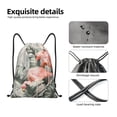 thumbnail image 4 of Honeii Tropical With Flamingos Print Drawstring Backpack,Drawstring Bags String Backpack Gym Cinch Sack Backpack Sport Bag Draw-Medium, 4 of 6