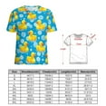 thumbnail image 2 of Rubber Ducks Bubble Print T Shirts Basic T-Shirt Short Sleeve Ladies Tee Shirt Summer Graphic Clothing, 2 of 6
