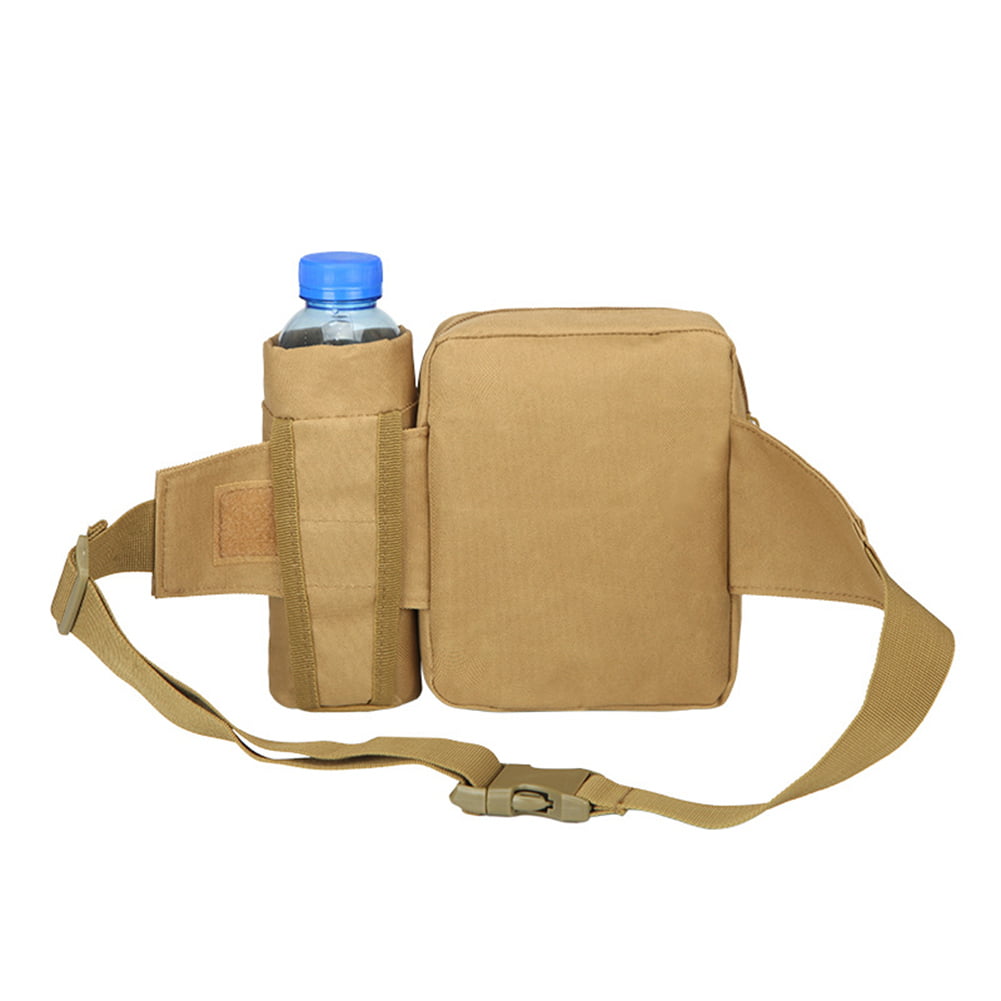 Tourbon Wax Canvas Beer Belt Holster Water Bottle Holder Pouch Waist Bag New 