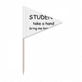 thumbnail image 1 of student take a hand b me happiness Toothpick Triangle Cupcake Toppers Flag, 1 of 3