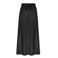 thumbnail image 4 of Njagoc3 Womens High - Waisted Maxi Skirt, Solid Color, Flowy Fit for Summer Casual Outings & Beach Strolls, 4 of 6