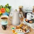 thumbnail image 2 of Beautiful 1-Liter Electric Gooseneck Kettle 1200 W, Porcini Taupe by Drew Barrymore, 2 of 10