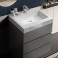 thumbnail image 2 of CITTANEO 24 Inch Bathroom Vanity with Sink, Modern Bathroom Cabinet with 3 Drawers, Gray, 2 of 6