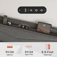 thumbnail image 6 of GUNAITO Full Size Bed Frame with 4 Storage Drawers, Upholstered LED Bed with USB Ports, Modern Bed with Headboard Noise Free Platform Bed with Metal Frame, Dark Gray, 6 of 9